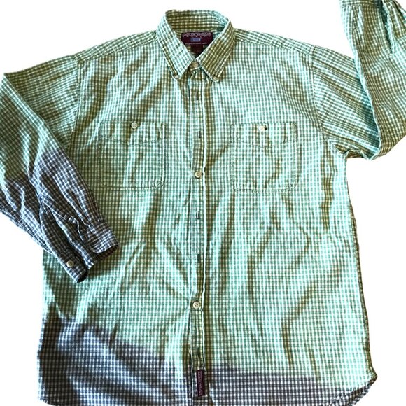 Upcycled Plaid Christmas Shirt, Plus Size: Bleached, Painted Holiday Graphics - Picture 3 of 12